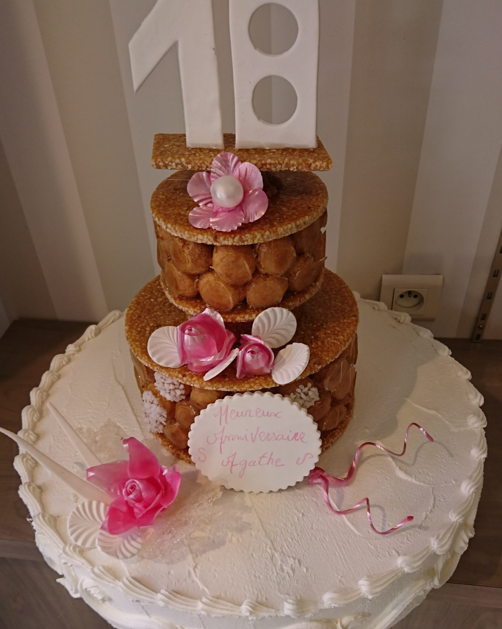 Croquembouche Anniversaire 4 Choux Par Pers N 9 Boulangerie Patisserie Leroy